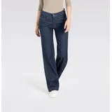 MAC Wide Leg Jeans mit Bügelfalte in Rinse-Waschung-D44 / L32