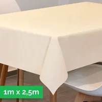 Sensalux Tischdecke aus stoffähnlichem Vlies, 1m x 2,50m Creme
