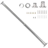 Wardlock Kleiderstange Schrank ausziehbar, Edelstahl Ausziehbare Kleiderstange für Kleiderschrank Innen, Teleskop Schrankstange für Kleidung (48-80 CM)