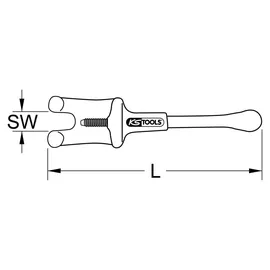KS Tools Gegenhalter mit Schutzisolierung 15-40 mm (117.1169)