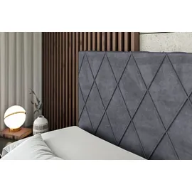 altdecor BOXBETT LEPARO-Z - 160 x 200 - H3 - Dunkelgrau