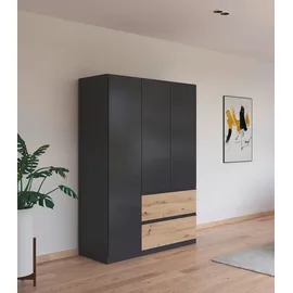 Rauch Drehtürenschrank Costa 136 x 197 x 54 cm Grau
