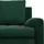 mebligo Rechts Ecksofa mit Schlaffunktion FORESTA, Sofa mit bettkasten Cord - Dunkelgrün - Grün