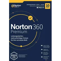 NortonLifeLock Norton 360 Premium 2026 10 Geräte 1 Jahr DE Win