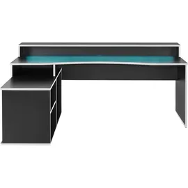 Forte Tezaur Gaming Desk mit RGB-Beleuchtung und Halterungen