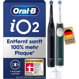 Oral-B iO Series 2 Night Black + 2. Handstück Forest Green