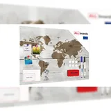 ALLboards Magnettafel 90 x 60 cm Weltkarte