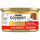 3 + 1 gratis! 4 x Gourmet Gold - Schmelzender Kern: Rind (4 x 24 x 85 g)