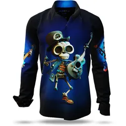 Hemden Herren MR. DEATH PLAYS GUITAR von GERMENS
