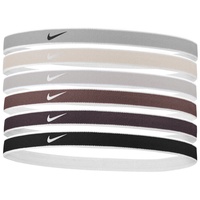 Nike Jacquard Swoosh Sport 2.0 x 6 - Stirnbänder - Grey/Brown/Black