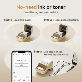 Niimbot B21 Pro portabler Etikettendrucker Weiß