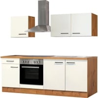 Flex-Well Küche »Vintea«, Gesamtbreite 210 cm, mit und ohne E-Geräte lieferbar, weiß