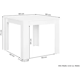 byLIVING Esstisch NEPAL Beton 80x80cm)