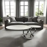 Riess-Ambiente Dancing Rings Weiß Marmor 133 x 44 x 80 cm