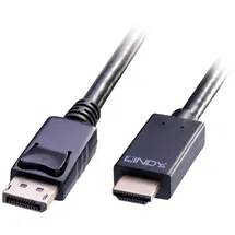Lindy DisplayPort / HDMI Adapterkabel 2,00 m Schwarz