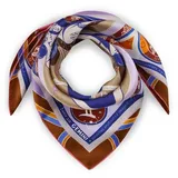 Codello Exklusives Sternzeichen-Tuch aus reiner Seide Zwilling - 65 x 65 cm