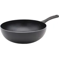 Krüger Wok KRÜGER "Aluminium Wokpfanne, 28 cm", schwarz, H:9cm Ø:28cm, Pfannen, Wok, für Induktions-Kochfelder geeignet