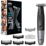 Braun Series X XT5100 Face + Body Wet & Dry - Bartschneider - schwarz/silber