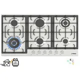 Phönix Germany - Phönix PS-906L Gaskochfeld 6 flammig Edelstahl 90cm Propan / Erdgas, h
