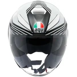 AGV K5 Jet Evo Control Jethelm - Matt Schwarz/Weiß / L