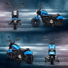 Homcom Kindermotorrad Elektrofahrzeug blau (1-tlg)