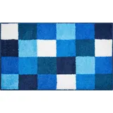 Badteppich 100, Polyacryl, ultra soft, rutschfest, ÖKO-TEX-zertifiziert, 5 Jahre Garantie, Bona, Badematte 60x100 cm, Blau,