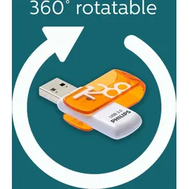 Philips Vivid Edition 128 GB orange/weiß USB 3.0