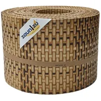 zaunzu® Sichtschutzstreifen 10 x 255 cm Stroh Rattan