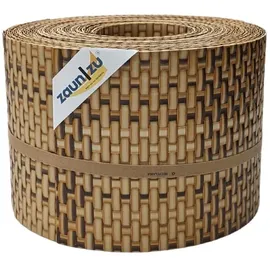 zaunzu® Sichtschutzstreifen 10 x 255 cm Stroh Rattan