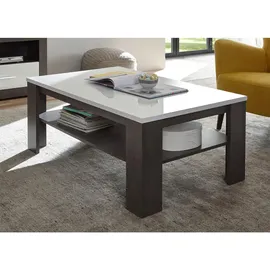 furn.design Couchtisch Weiß Hochglanz, Grau, Stone Beistelltisch 118 x 72 cm, Wohnzimmer, Wohnzimmertische, Couchtische