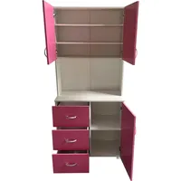Hti-Living Kinderzimmerschrank Pink Weiß