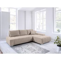Fun Möbel Ecksofa Sofa mit Schlaffunktion VOGAR Stoff Poso