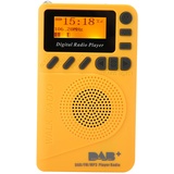 ASHATA Tragbares DAB P9 Taschenradio, DAB DAB FM Radio Wiederaufladbar mit LCD Display und Lautsprecher, Digital Tuning Walkman Radio für Walk/Jogging/Fitnessstudio/Camping