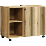 trendteam Waschbeckenunterschrank Pure Bliss 80 x 64 x 42 cm Braun