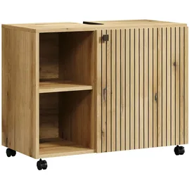 trendteam Waschbeckenunterschrank Pure Bliss 80 x 64 x 42 cm Braun