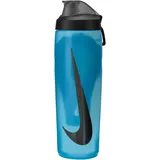 Nike Refuel Bottle Locking Lid 24 OZ Sportflasche, BPA-frei, luftdicht (altic blue/black/irisierend)