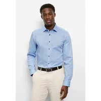 Olymp Businesshemd OLYMP "OLYMP Level Five, body fit, New York Kent", Herren, Gr. 43, Normaler Arm, bleu, 97% Baumwolle, 3% Elastolefin, Hemden