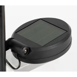 Dehner Solarleuchte Glas/Metall Ø 18 cm/H 110 cm 1 Stück schwarz