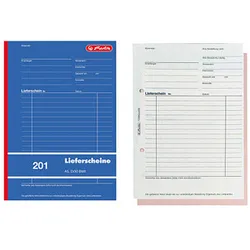 herlitz Lieferschein mit Empfangsschein Formularbuch 201