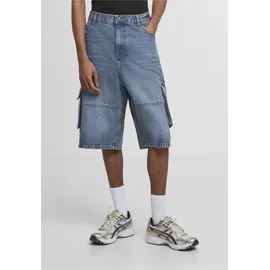 URBAN CLASSICS Relaxed Denim Cargo Short - Blau