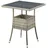 Juskys Yoro Polyrattan Gartentisch quadratisch 60 x 60 cm Grau