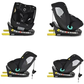 Cangaroo i-Size Kindersitz Quill (40-150cm) Gruppe 0/1/2/3, Isofix, 360° drehbar schwarz