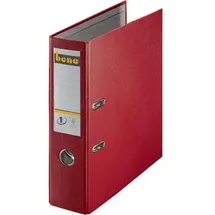 BENE No.1 Power Ordner rot Kunststoff 8,0 cm DIN A4, 8cm, red (291400rt)