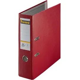 BENE No.1 Power Ordner rot Kunststoff 8,0 cm DIN A4, 8cm, red (291400rt)