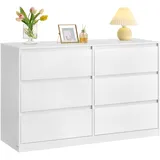 VASAGLE Kommode Kailyn 40 x 119,4 x 75 cm Weiß