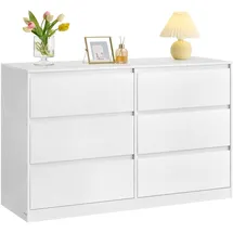 VASAGLE Kommode Kailyn 40 x 119,4 x 75 cm Weiß