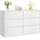 VASAGLE Kommode Kailyn 40 x 119,4 x 75 cm Weiß