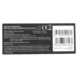DREAME X40 Master Saugroboter mit Wischfunktion schwarz