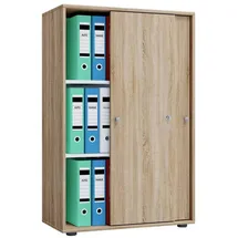 VCM my office Schiebetürenschrank XL Lona 913949 eiche 2 Fachböden 70,0 x 37,0 x 110,0 cm
