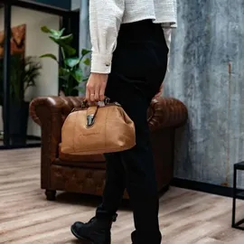 The Chesterfield Brand Wax Pull Up Doktorkoffer Leder 24 cm schwarz